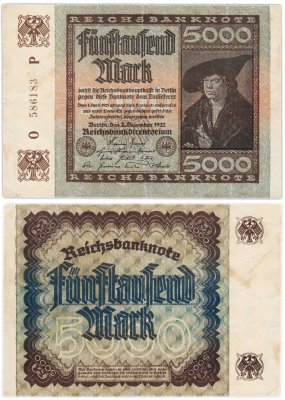 купить Германия 5000 марок 1922