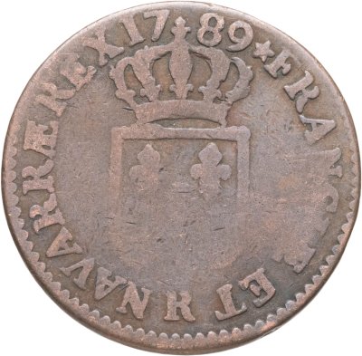 купить Франция 1 соль 1789