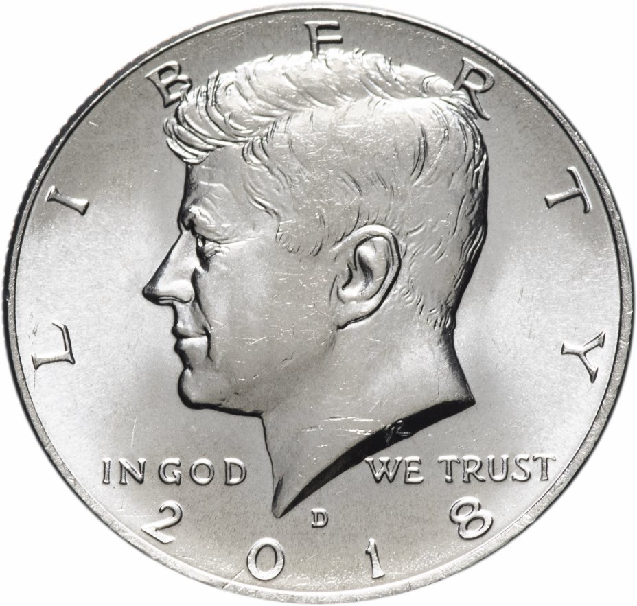 купить США 1/2 доллара (50 центов, half dollar) 2018 D "Кеннеди"
