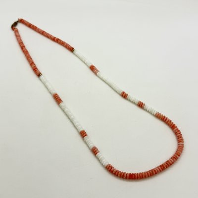 купить Винтажные бусы из плоских бусин, композитный материал, металл, СССР, 1970-1990 гг.