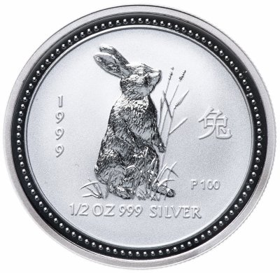 купить Австралия 50 центов 1999 Год кролика