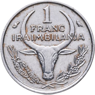 купить Мадагаскар 1 франк (franc) 1966