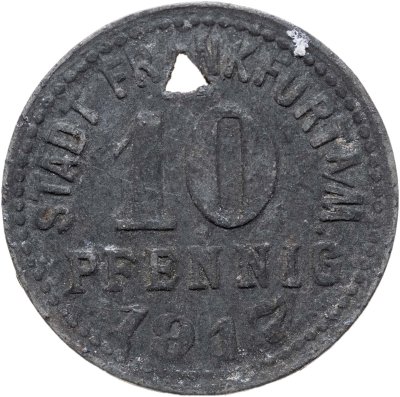 купить Германия, Франкфурт 10 пфеннигов 1917