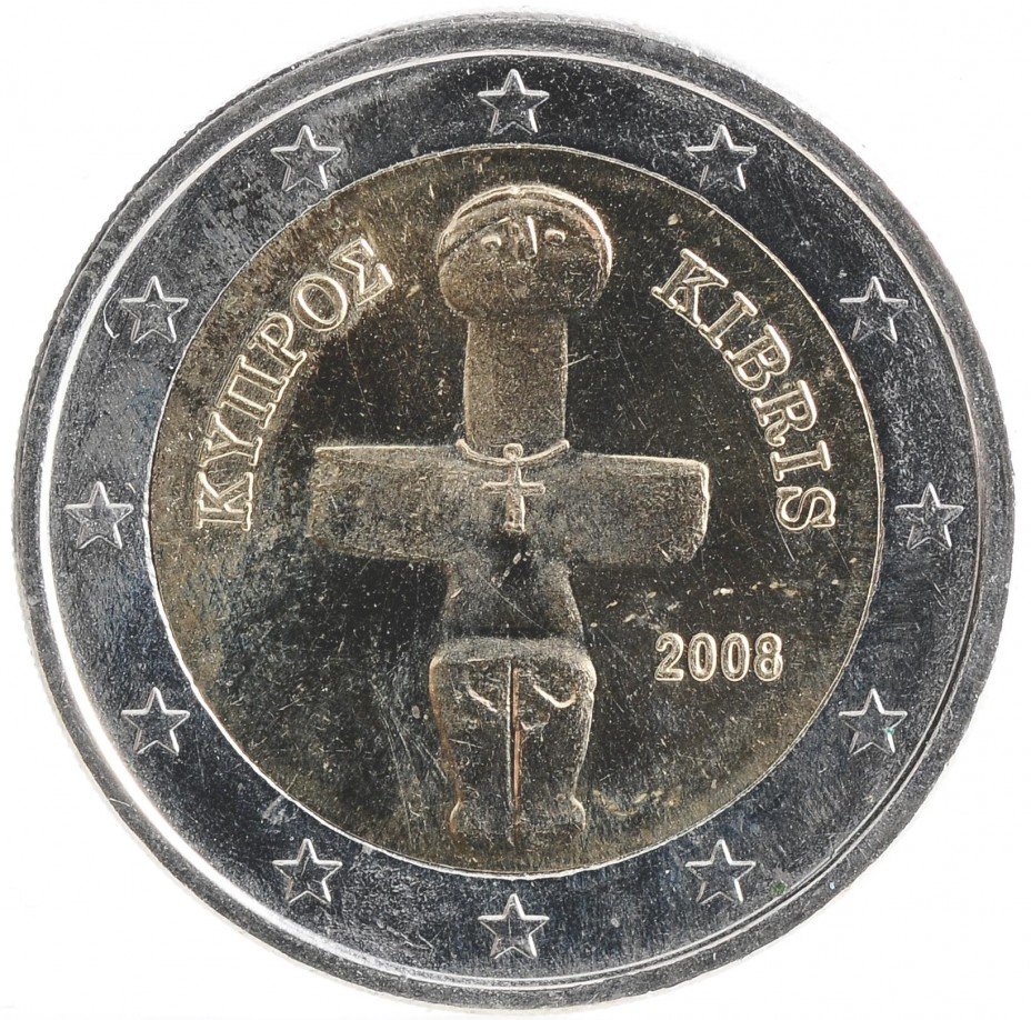 купить Кипр 2 евро 2008