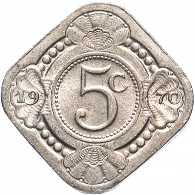 купить Нидерландские Антильские острова 5 центов (cents) 1970