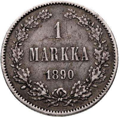 купить 1 марка 1890 L Российская Финляндия
