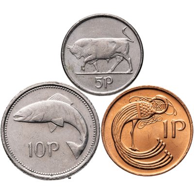 купить Ирландия, набор монет 1988-2000 (3 штуки)