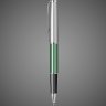 Купить Ручка-роллер Parker Sonnet Essentials Green SB Steel CT, цвет чернил black, перо: F, в подарочной упаковке., Металлы: нержавеющая сталь, палладий, пластик, 2026 г.