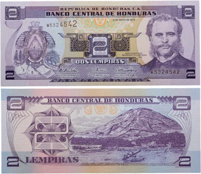 купить Гондурас 2 лемпиры 2010 (Pick 90b)