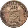 Купить Германия, Саксония 2 новых гроша - 20 пфеннигов 1856