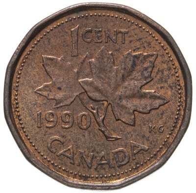 купить Канада 1 цент (cent) 1990