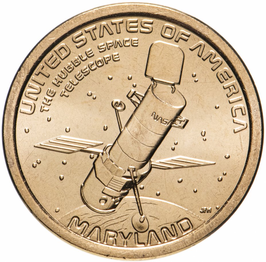 купить США 1 доллар (dollar) 2020 P "Американские инновации - Космический телескоп "Хаббл" (Мэриленд)"