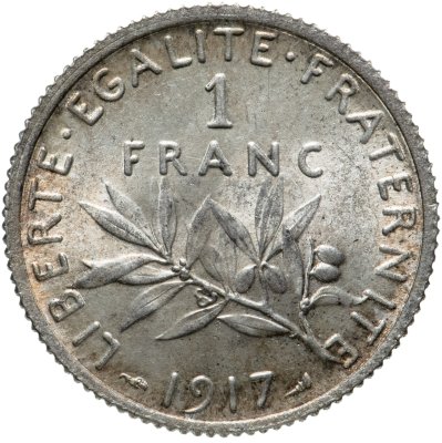 Купить Франция 1 франк (franc) 1917