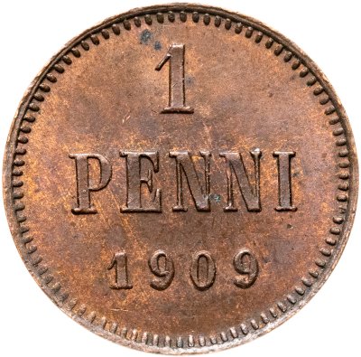 купить 1 пенни (penni) 1909 Российская Финляндия