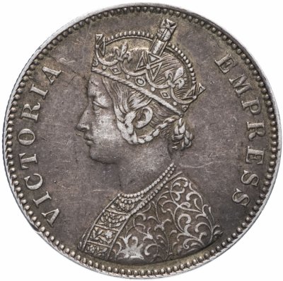 Купить Индия (Британская) 1 рупия (rupee) 1885 B