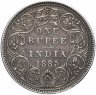 Купить Индия (Британская) 1 рупия (rupee) 1885 B