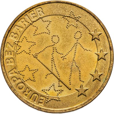 купить Польша 2 злотых 2011 "Европа без границ — 100-летие Общества слепых (Europa bez barier — 100-lecie Towarzystwa Opieki nad Ociemniałymi)"