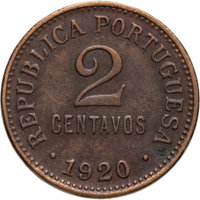 купить Португалия 2 сентаво (centavos) 1920