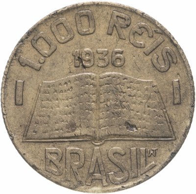 купить Бразилия 1000 реалов (рейс, reis) 1936