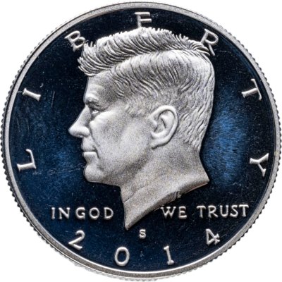 купить США 50 центов (1/2 доллара, half dollar) 2014 S Proof Kennedy Half Dollar знак монетного двора: "S" - Сан-Франциско