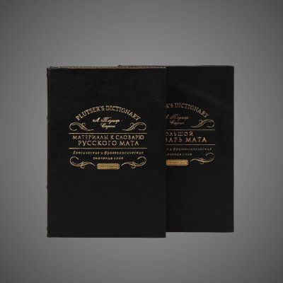 купить Материалы к словарю русского мата, кожа (натуральная), дизайнерская бумага; тиснение (золотое, блинтовое), 2005 г.