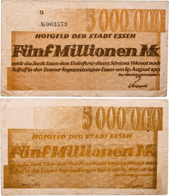 купить Германия, Нотгельд, Эссен 5000000 марок 1923