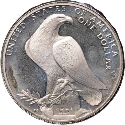 купить США 1 доллар (dollar) 1984 S XXIII летние Олимпийские Игры 1984 в Лос-Анджелесе, знак монетного двора "S" - Сан-Франциско в оригинальной упаковке