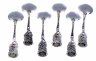 Купить Набор из 6 кофейных ложек "Хильдесхаймская роза", серебро 800  пробы, мануфактура "Antiko", Германия, 1960-1980 гг.