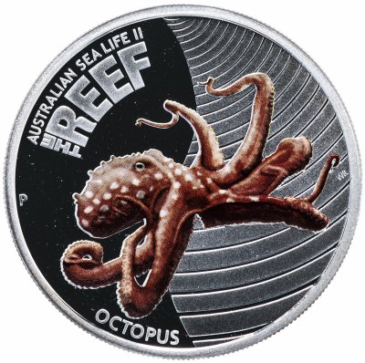 купить Австралия 50 центов (cents) 2012 "Австралийские рифы: Осьминог"