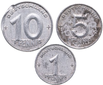 купить Германия (ГДР), набор из 3 монет 1950 года