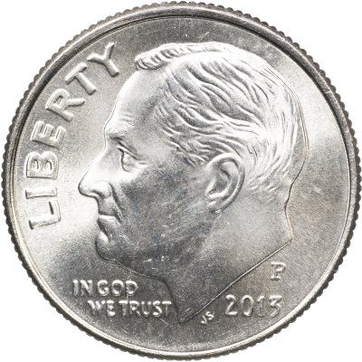 купить США 10 центов [Дайм] 2013 P [KM#195a] "Roosevelt Dime"