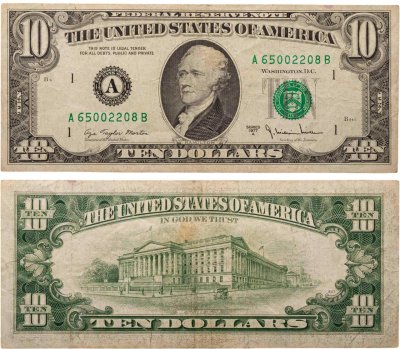 купить США 10 долларов 1977 год A - Boston