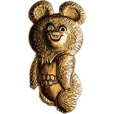 купить Значок Олимпийский мишка Талисман Олимпиада 80 (Разновидность случайная )