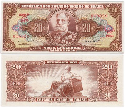 купить Бразилия 20 крузейро 1962