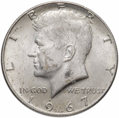 купить США 1/2 доллара (полдоллара, 50 центов, half dollar) 1967