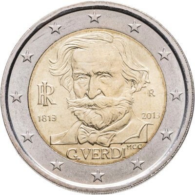 купить Италия 2 евро 2013 "200 лет со дня рождения Джузеппе Верди"