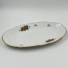Купить Блюдо с цветочным декором, фарфор, деколь, золочение, Рижский фарфорово-фаянсовый завод, фарфор, деколь, золочение, Рижский фарфорово-фаянсовый завод, СССР, 1970-1980 гг.