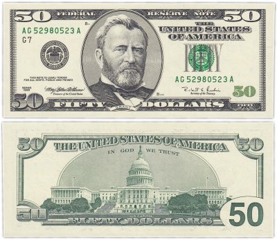 Купить США 50 доллар 1996 (Pick 502)