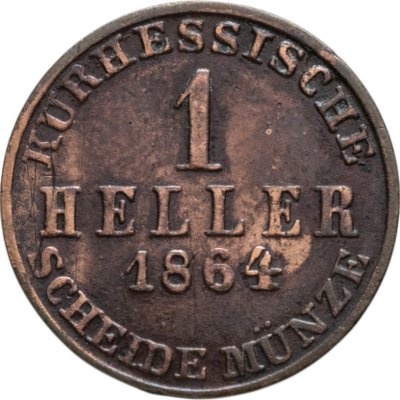 купить Германия, Гессен-Кассель 1 геллер 1864