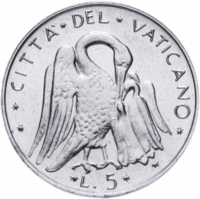 купить Ватикан 5 лир 1972