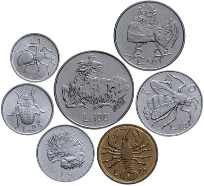 купить Сан-Марино годовой набор из 7 монет 1974