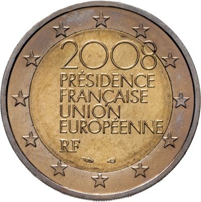 купить Франция 2 евро 2008 "Председательство Франции в Европейском Союзе"