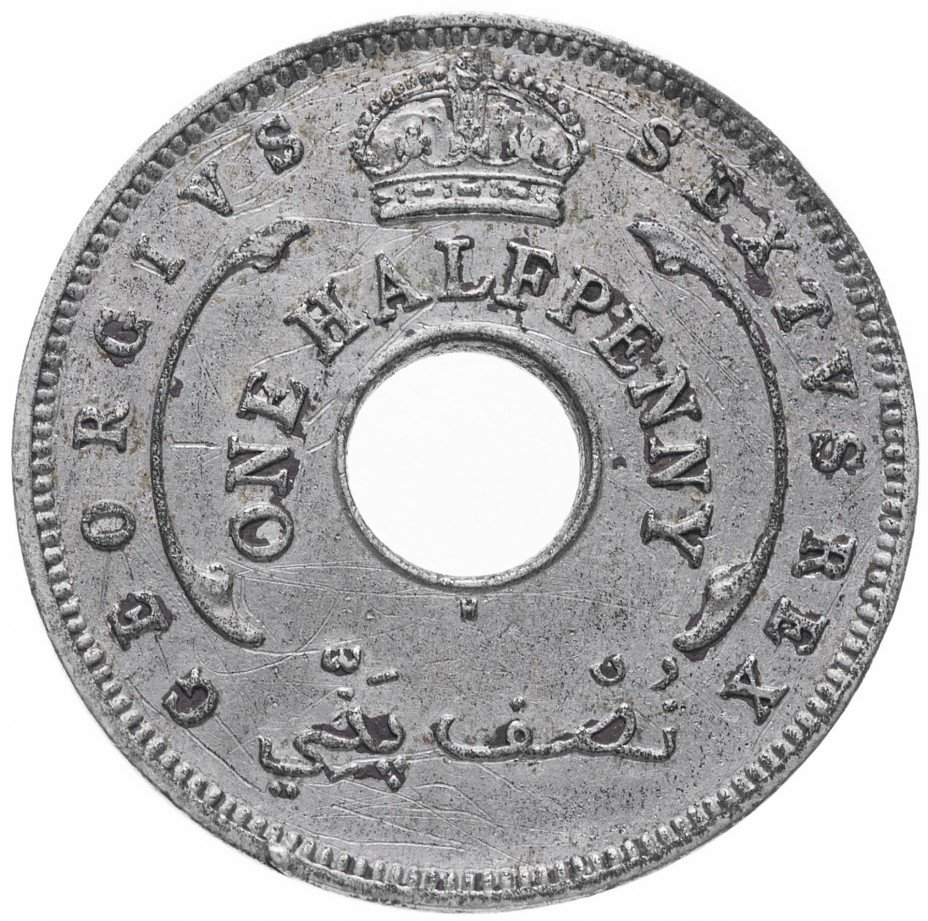 купить Британская Западная Африка 1/2 пенни 1949 H
