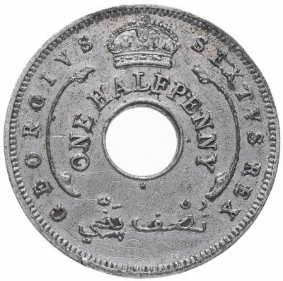 Купить Британская Западная Африка 1/2 пенни 1949 H