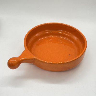купить Сервировочная тарелка с ручкой оранжевого оттенка, Kil, керамика, Югославия, 1970-1980 гг.