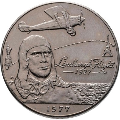 купить Западное Самоа 1 тала (tala) 1977 "50 лет первому перелёту через Атлантический океан"