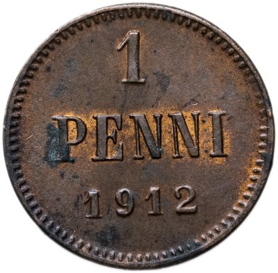 купить 1 пенни (penni) 1912 Российская Финляндия