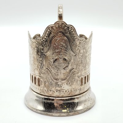 купить Подстаканник "Советский космос", мНЦ (медь-никель-цинк), Кольчугинский завод цветных металлов, СССР, 1970-1980 гг.
