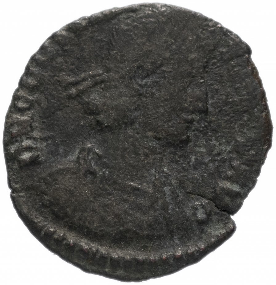 купить Римская Империя Констанций II 324–361 гг фоллис (реверс: воин поражает копьем всадника)