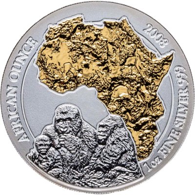 купить Руанда 50 франков 2008 «Горилла»